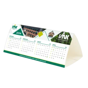 budget driehoek liggend bureaukalender